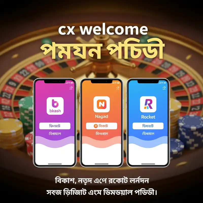 cx welcome পেমেন্ট পদ্ধতি বিকাশ নগদ রকেট